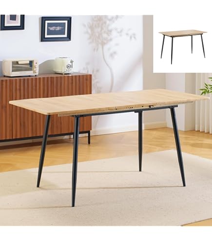 Amazon｜ニトリ 伸長式ダイニングテーブル 幅80-130cm ナチュラル